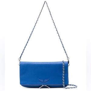 Zadig & Voltaire Rock leather crossbody bag Blue